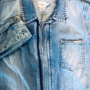 Calvin Klein Zippered Denim Jacket